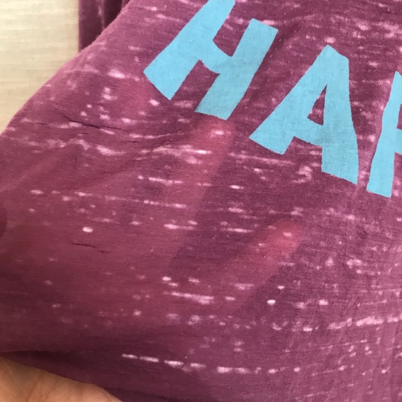 🦋Threads 4 Thought purple burnout graphic T SZ. L - Picture 4 of 4